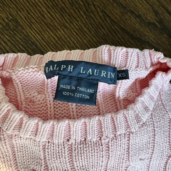 Ralph Lauren Women's Cable Knit Sweaters - Red, Pink, Purple, Teal, White - Picture 7 of 16